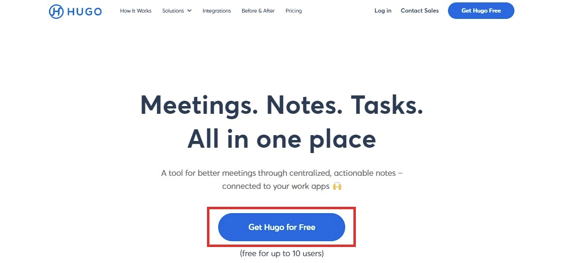 hugo meeting　使い方