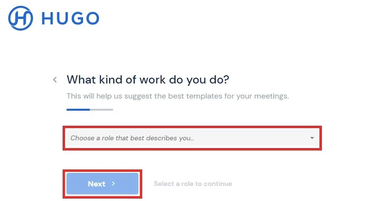 hugo meeting 使い方