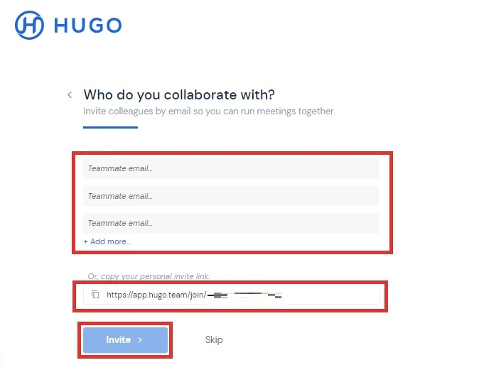 hugo meeting 使い方
