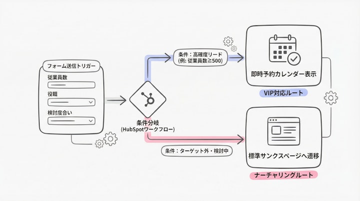 HubSpot workflow routing logic