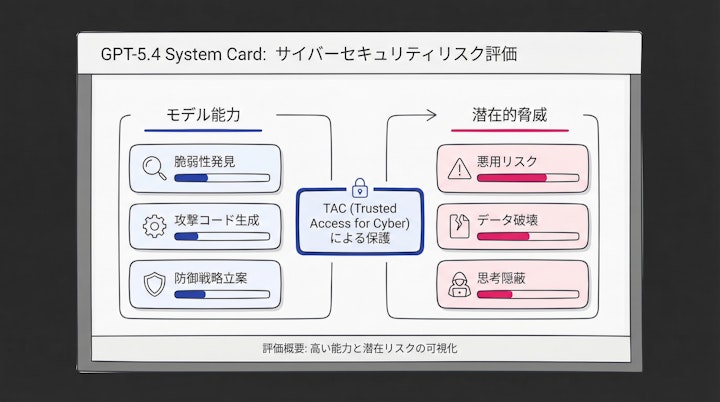 GPT-5.4 System Cardにおけるサイバーセキュリティリスクの評価項目