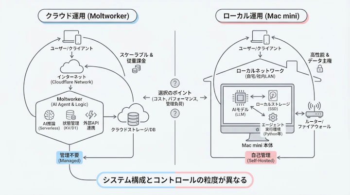 Cloud vs Local AI Agent Architecture