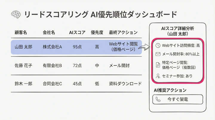 AI scoring dashboard
