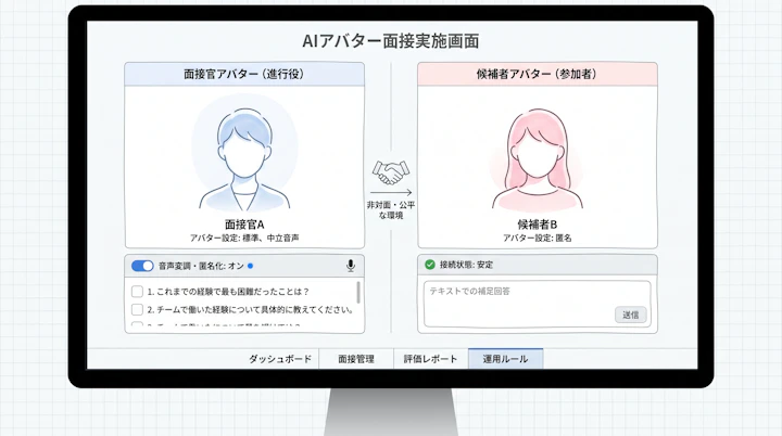 avatar interview interface